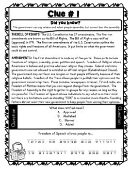 5 Constitution Escape Rooms BUNDLE - 3 Branches, Reading Comprehension - Image 2