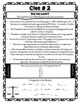 9 Civics and Government Escape Rooms BUNDLE - Reading Comprehension - Image 2