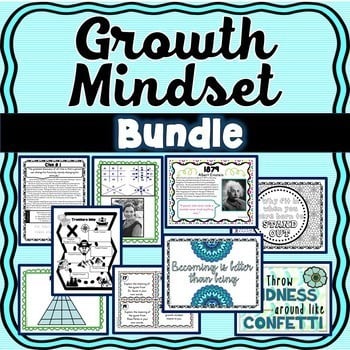 Growth Mindset Bundle- Escape Rooms, Scavenger Hunt, Team Building!