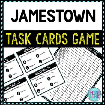 Jamestown Task Cards Review Game