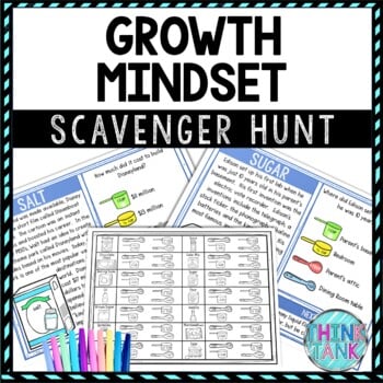 Growth Mindset Activity - Scavenger Hunt  - Gallery Walk - Back to School