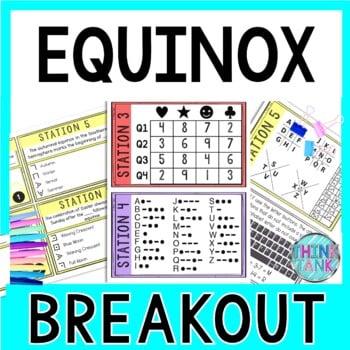 Equinox Breakout Activity - Task Cards Puzzle Challenge
