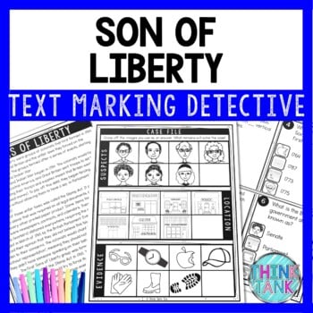 Sons of Liberty Text Marking Detective Mystery - Reading Passages