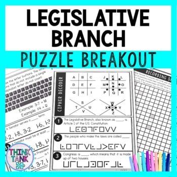 Legislative Branch Puzzle Stations Breakout