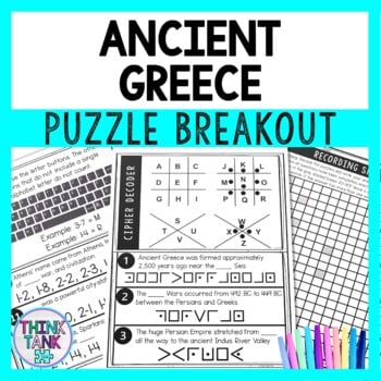 Ancient Greece Puzzle Stations Breakout