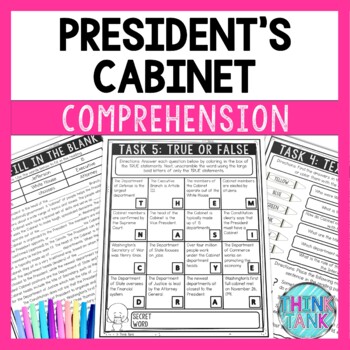 President's Cabinet Reading Comprehension Challenge - Close Reading