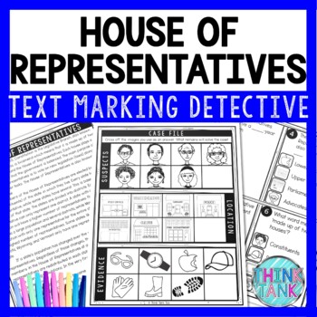House of Representatives Text Marking Detective Mystery - Reading Passages
