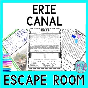 Erie Canal ESCAPE ROOM Activity - Reading Comprehension