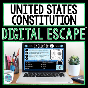 United States Constitution DIGITAL Escape Room - Breakout Activity