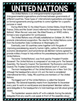 United Nations DIGITAL Reading Passage & Questions Self Grading - Image 2