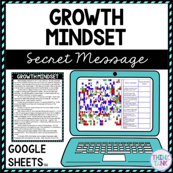 Growth Mindset Secret Message Activity For Google Sheets™