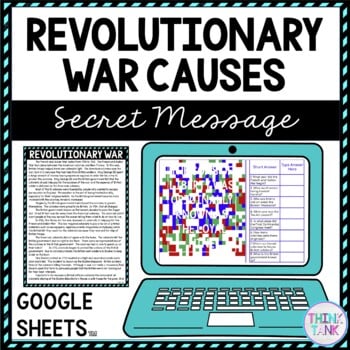 Revolutionary War Causes Secret Message Activity For Google Sheets™