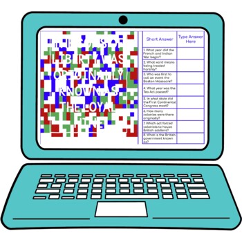 Revolutionary War Causes Secret Message Activity For Google Sheets™ - Image 2