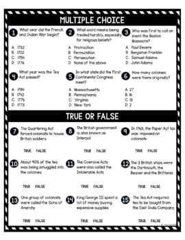 Revolutionary War Causes DIGITAL Reading Passage & Questions - Image 4