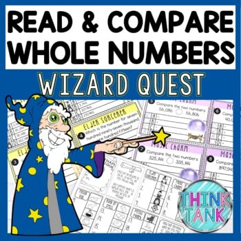 Read and Compare Whole Numbers Math Quest Game