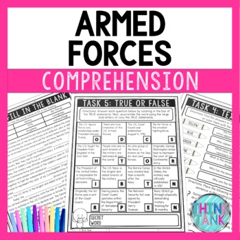 Armed Forces Reading Comprehension Challenge - Close Reading - US Military