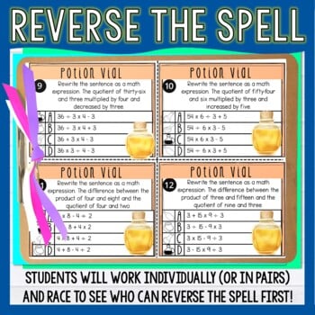 Interpret Numerical Expressions Math Quest Game - Write Simple Expressions - Image 4
