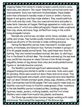 Stone Age DIGITAL Reading Passage & Questions Self Grading - Image 3