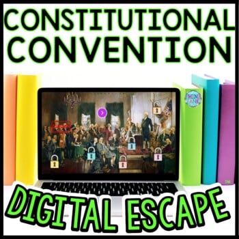 Constitutional Convention Interactive DIGITAL Escape Room Reading and Puzzles