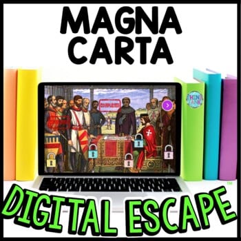 Magna Carta Interactive DIGITAL Escape Room Reading and Puzzles