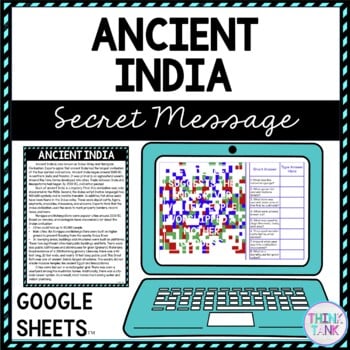 Ancient India Secret Message Activity For Google Sheets™