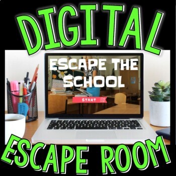 End of Year Interactive DIGITAL Escape Room - Team Building - All Subjects