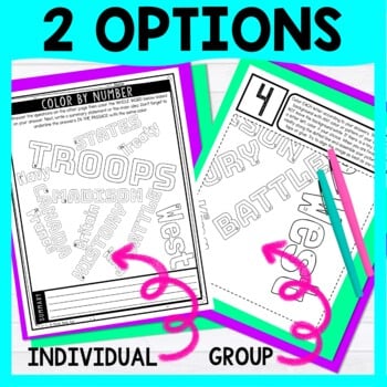 War of 1812 Color by Number - Close Reading & Text Marking - Image 3