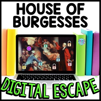 House of Burgesses Interactive DIGITAL Escape Room Reading and Puzzles