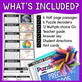 Layers of Earth Reading Comprehension and Puzzle Escape Room - Image 2