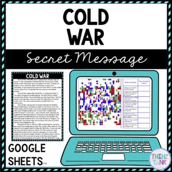 Cold War Secret Message Activity For Google Sheets™