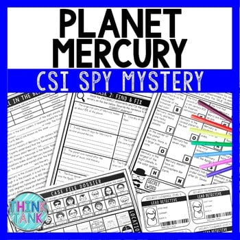 Mercury Reading Comprehension CSI Spy Mystery - Close Reading - Solar System