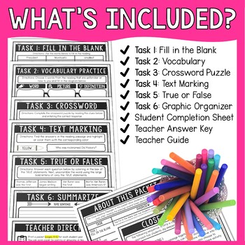 President Fun Facts Comprehension Challenge - Close Reading - Presidents Day - Image 2