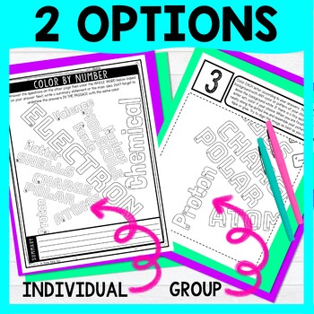 Chemical Bonds Color by Number - Close Reading & Text Marking - Image 3