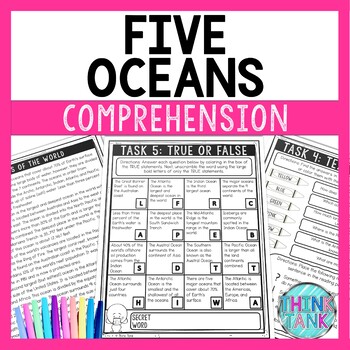 Oceans Comprehension Challenge - Close Reading - Geography