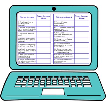 Checks and Balances Secret Message Activity for Google Sheets™ - Government - Image 3