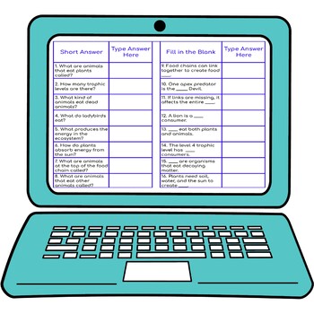 Food Chain Secret Message Activity for Google Sheets™ - Image 3