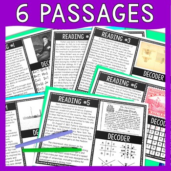 Robert Fulton Reading Comprehension and Puzzle Escape Room - Image 2