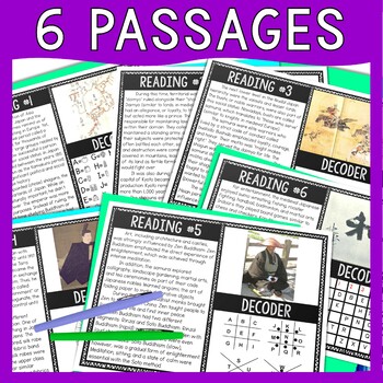 Medieval Japan Reading Comprehension and Puzzle Escape Room - Image 2