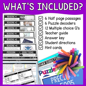 Citizenship and Naturalization Reading Comprehension and Puzzle Escape Room - Image 3
