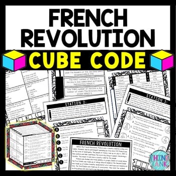 French Revolution Cube Stations - Reading Comprehension Activity