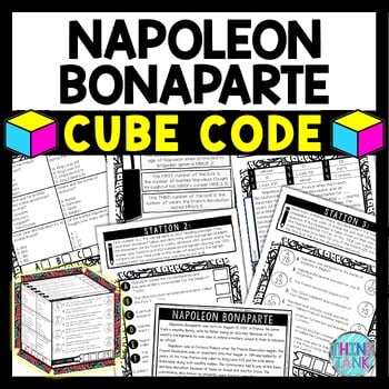Napoleon Bonaparte Cube Stations - Reading Comprehension Activity