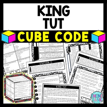 King Tut of Ancient Egypt Cube Stations - Reading Comprehension Activity