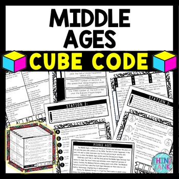 Middle Ages Cube Stations - Reading Comprehension Activity - Medieval Period