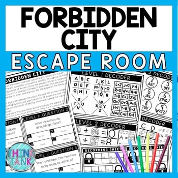 Forbidden City of Ancient China Escape Room - Task Cards - Reading Comprehension