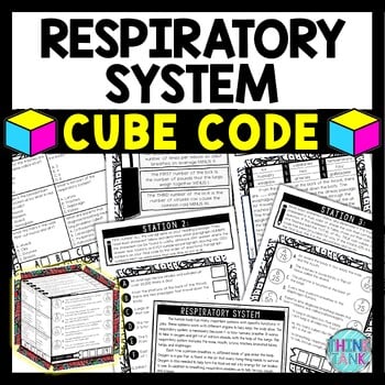 Respiratory System Cube Stations - Reading Comprehension Activity - Human Body