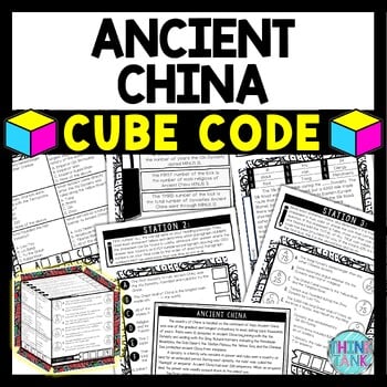 Ancient China Cube Stations - Reading Comprehension Activity - Dynasties