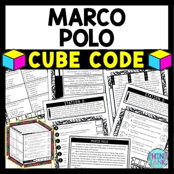 Marco Polo Ancient China Cube Stations - Reading Comprehension Activity