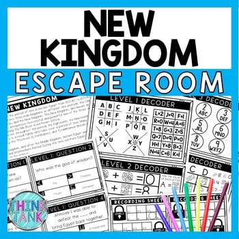 New Kingdom Escape Room - Task Cards - Reading Comprehension - Ancient Egypt