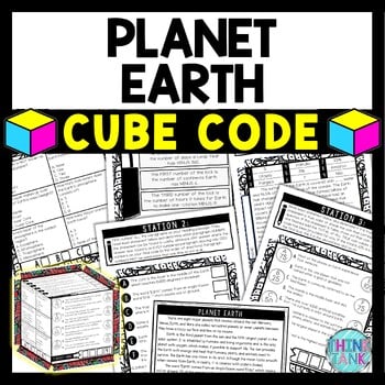 Planet Earth Cube Stations - Reading Comprehension Activity - Solar System