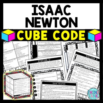 Isaac Newton Cube Stations - Reading Comprehension Activity - Physics